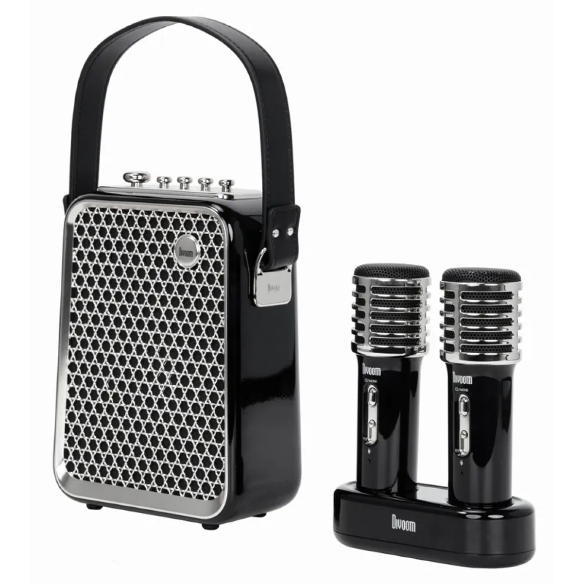 Divoom Songbird-HQ 2 (Black) 便攜式藍牙卡拉OK套裝 (黑色)